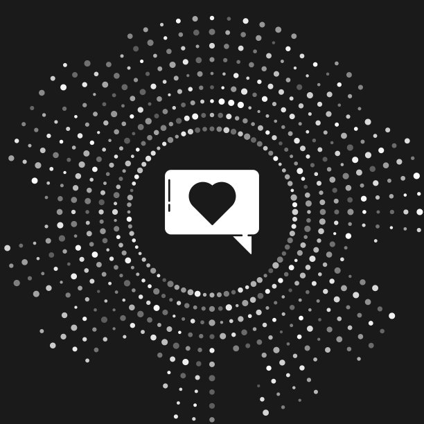 白色喜欢和心脏图标孤立在灰色图片下载