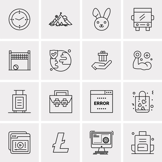 设置16个通用图标业务图片下载