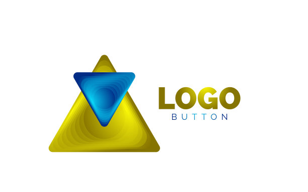 三角形图标几何标志模板最小图片下载