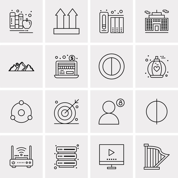 设置16个通用图标业务图片下载