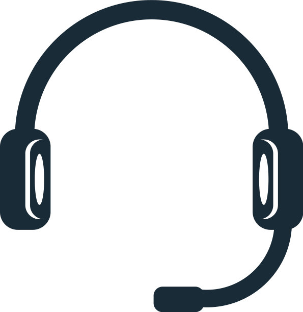 呼叫中心耳机图标标志模板设计图片下载