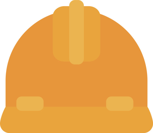 建筑头盔图标扁平化风格图片下载