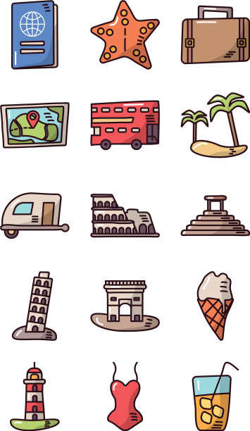 捆绑度假设置图标图片下载