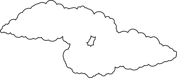 日本云团彼此相连，轮廓分明图片下载