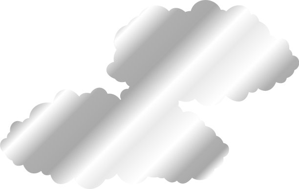 银色的日本云彼此相连图片下载