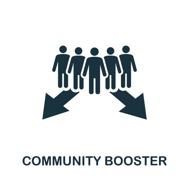 社区助推器图标简单元素来自图片下载