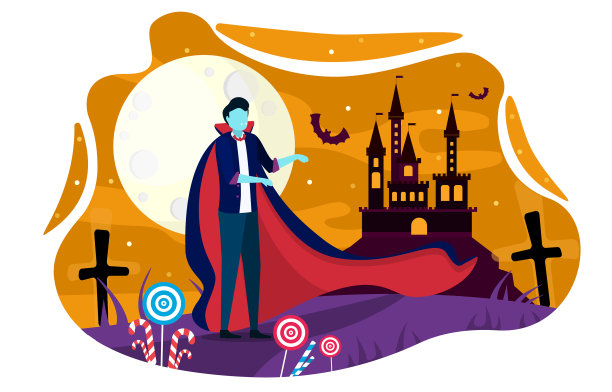 万圣节不给糖就捣乱派对海报模板图片下载