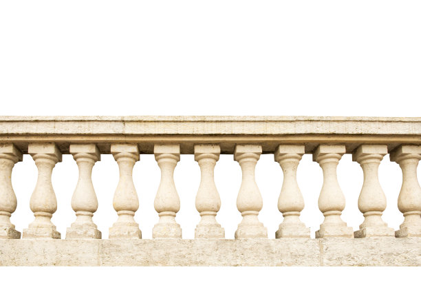 石栏杆孤立图片下载