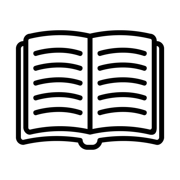 书图标在线条风格的任何项目图片下载
