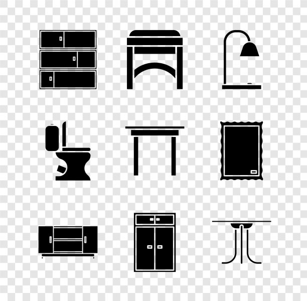 集货架、椅子、桌子、台灯、电视、台架于一体图片下载