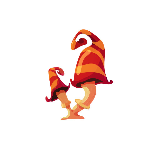 有趣的童话幻想蘑菇或毒菌图片下载