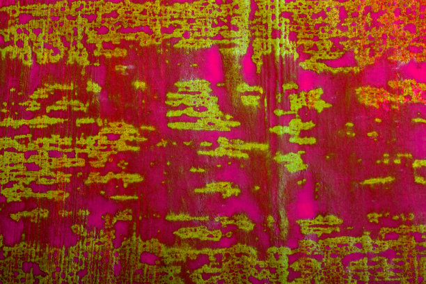 抽象绘画是用绿色和红色的亚克力品红色来实现的图片下载