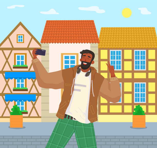 有个年轻人在街头直播图片下载