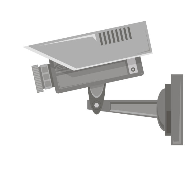 专业闭路电视摄像头隔离在白色图片下载