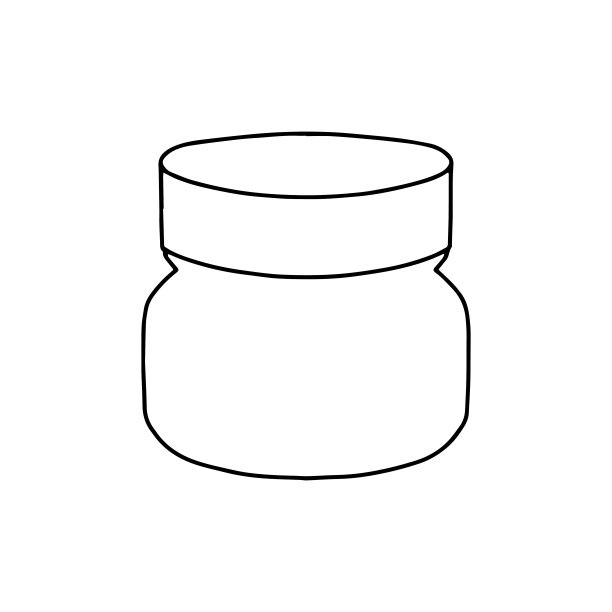 带盖的线性化妆霜包装，用于化妆产品。图片下载