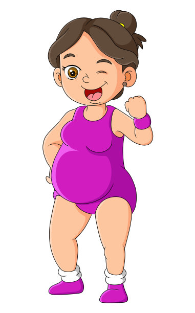 运动的孕妇正在做运动图片下载