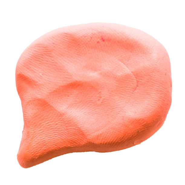 孤立背景上的橡皮泥语音气泡图片下载