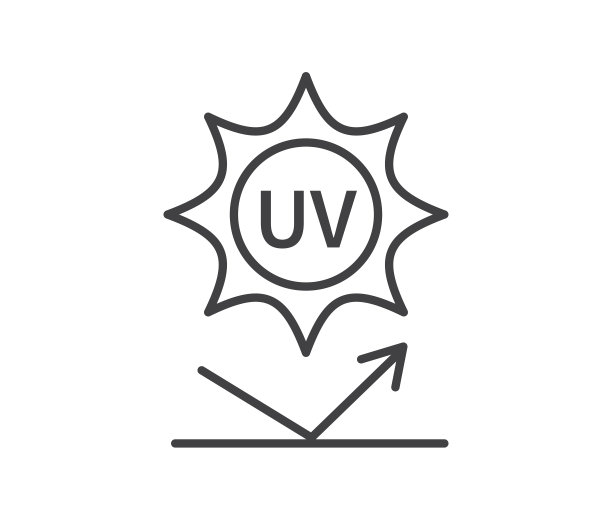 紫外线辐射太阳块图标在白色背景。皮肤护理的迹象。细线的象征。矢量插图。图片下载