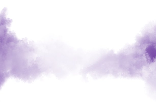 白色背景上的紫色烟雾图片下载
