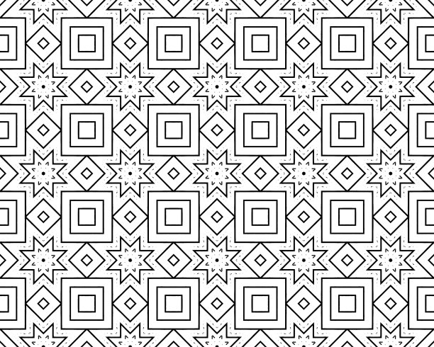 3d渲染的美丽无缝瓷砖图案背景图片下载