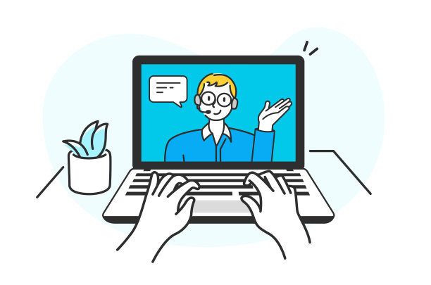 人们连接在一起的概念，通过电话会议在线学习或会议，在笔记本电脑上远程工作的视频会议。在线会议，虚拟会议视频电话，简报，团队合作概念。矢量插图。图片下载