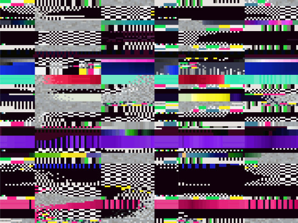 故障背景。电脑屏幕上的错误。数字像素噪声抽象设计。视频游戏故障。电视信号失败。数据衰减。工艺问题垃圾壁纸。图片下载