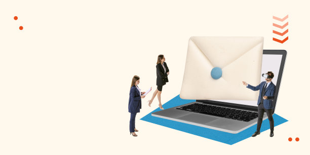当代艺术拼贴。商务人士，收到网上信件的员工，制定商业策略的员工图片下载