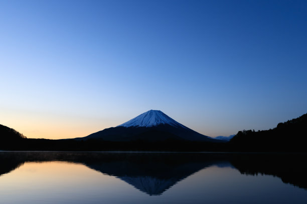 Shoji湖的黎明是美妙的图片下载