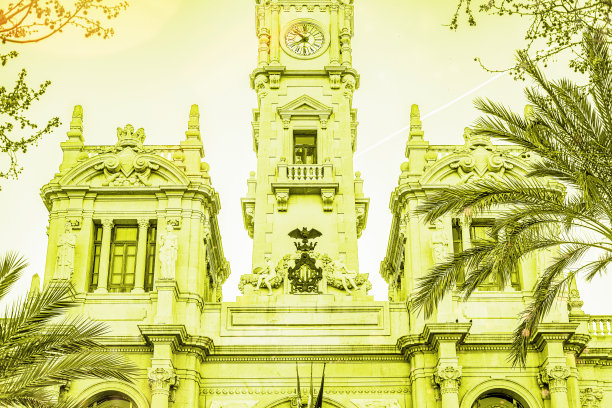 西班牙瓦伦西亚的殖民建筑图片下载