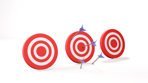 箭头正好在目标上，3D渲染图片下载