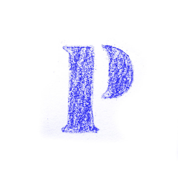 蜡笔字符字母和标志孤立在白色背景图片下载