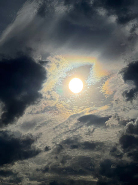 五彩缤纷的彩虹云图片下载