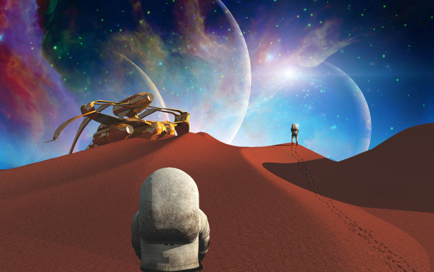 另一个星球上的宇航员图片下载