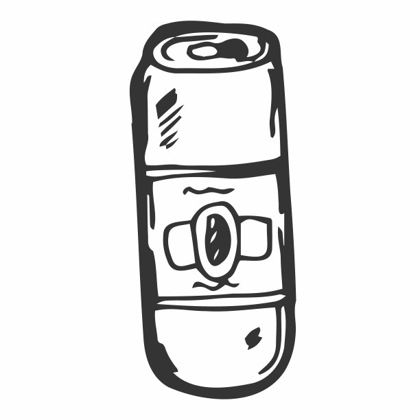 啤酒罐头矢量涂鸦。啤酒的素描。酒吧餐厅和菜单概念图片下载