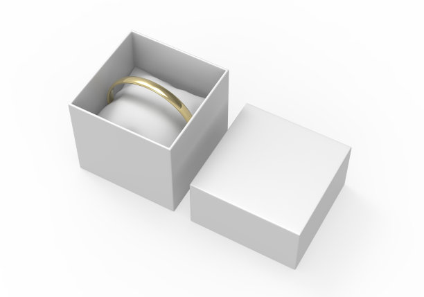 天鹅绒枕头固体优雅手链纸礼品珠宝包装盒。图片下载