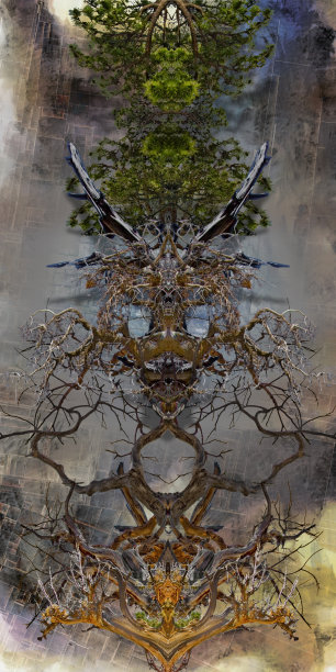 根在抽象的画布上。柔和的颜色图片下载