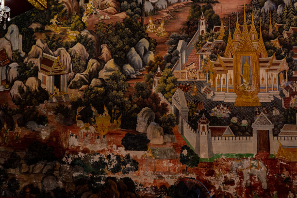 泰国的古代壁画图片下载