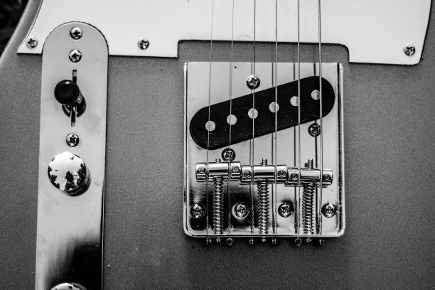 黄色的电吉他图片下载