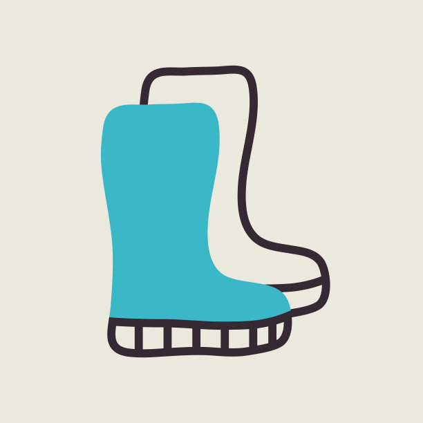 胶靴隔离矢量图标图片下载