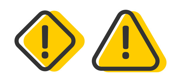 感叹号图标。注意符号。危险信号向量。图片下载