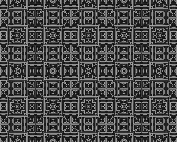 黑白无缝瓷砖图案图片下载