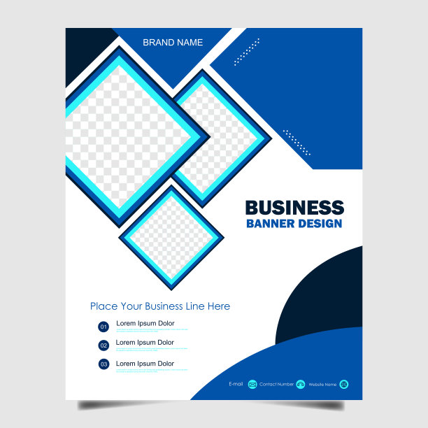 横幅模板的网络和社会媒体后图片下载