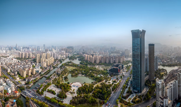 温州城市景观航拍图片下载