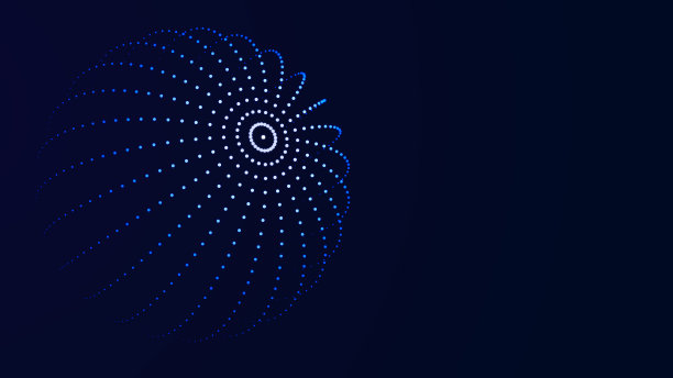 抽象的3 d球体。网格的球体与点在黑暗的背景。科学和技术。3 d图片下载