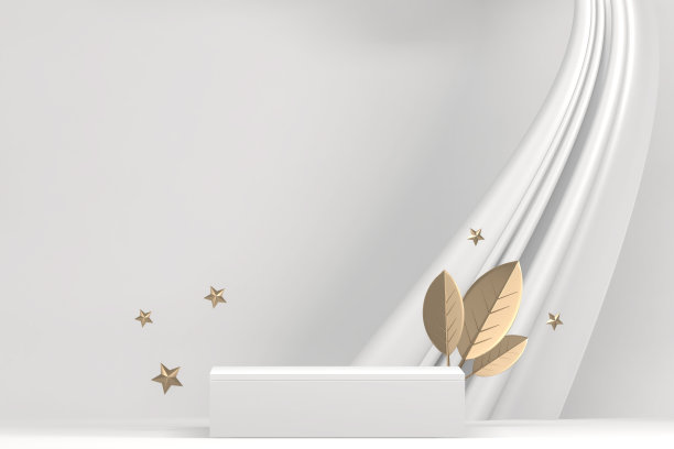 舞台讲台适合产品装饰。3d渲染图片下载
