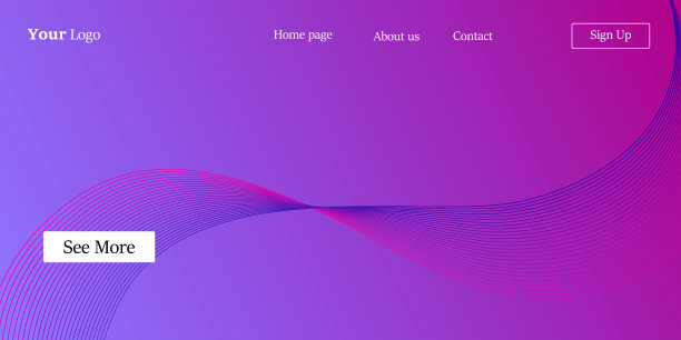 摘要网站后台登陆页面。网站或应用程序的模板。现代设计。抽象向量风格的eps10格式图片下载