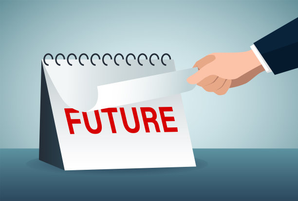 新的开始，结束和继续，时间飞逝，工作项目计划或提醒图片下载