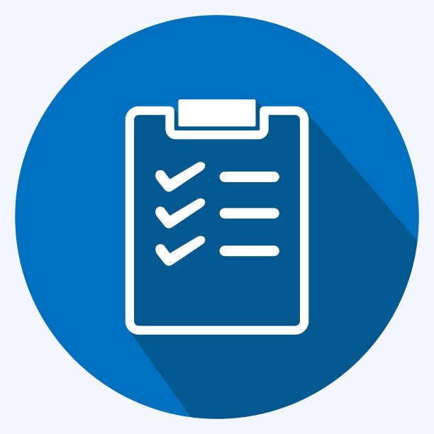 图标的愿望清单。适合商业标志。长长的阴影风格。简单的设计可编辑。设计模板向量。简单的符号说明图片下载