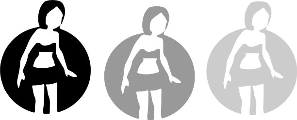 苗条的图标孤立图片下载