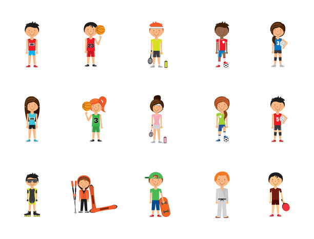 运动图标集设计图片下载